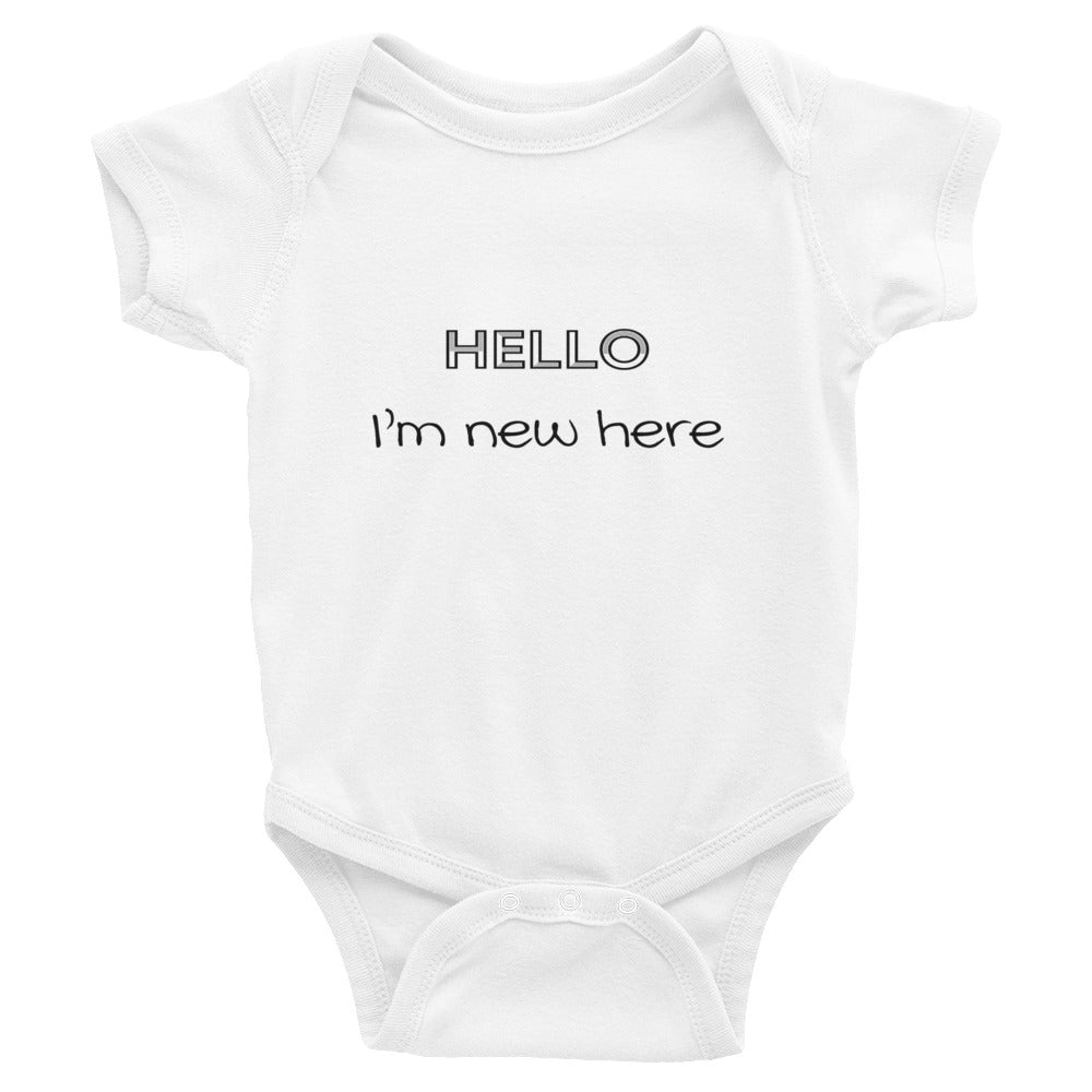 Hello! I'm New Here - Infant Bodysuit