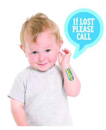 SafetyTat Quick Stick Write-On! Peel-and-Stick Kids' Temporary Safety Tattoo